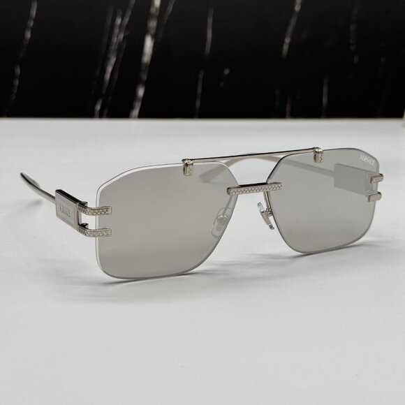 NEW MOD 2275 1000/8V VERSACE WOMEN SUNGLASSES VE2275 10008V GRAY VE2275 1000/8V - Picture 5 of 12
